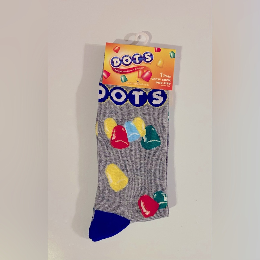 Fun Novelty Socks Featuring Dots Candy Brand